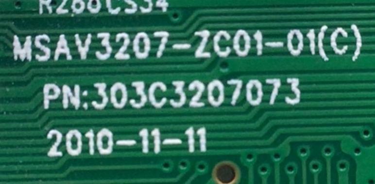 MAIN PARA TV WESTINGHOUSE / NUMERO DE PARTE 303C3207073 / MSAV3207-ZC01-01 / MTC236LEDC01F / 222-110607005 / MODELO LD-2480 - Imagen 2